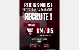 Recrutement U14/15